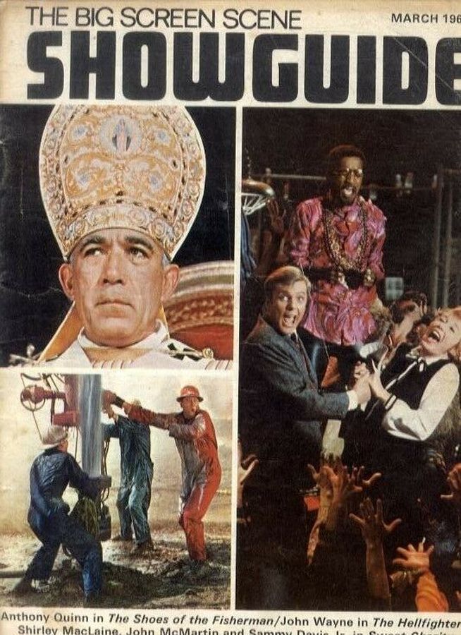SHOWGUIDE magazine side cover March 1969