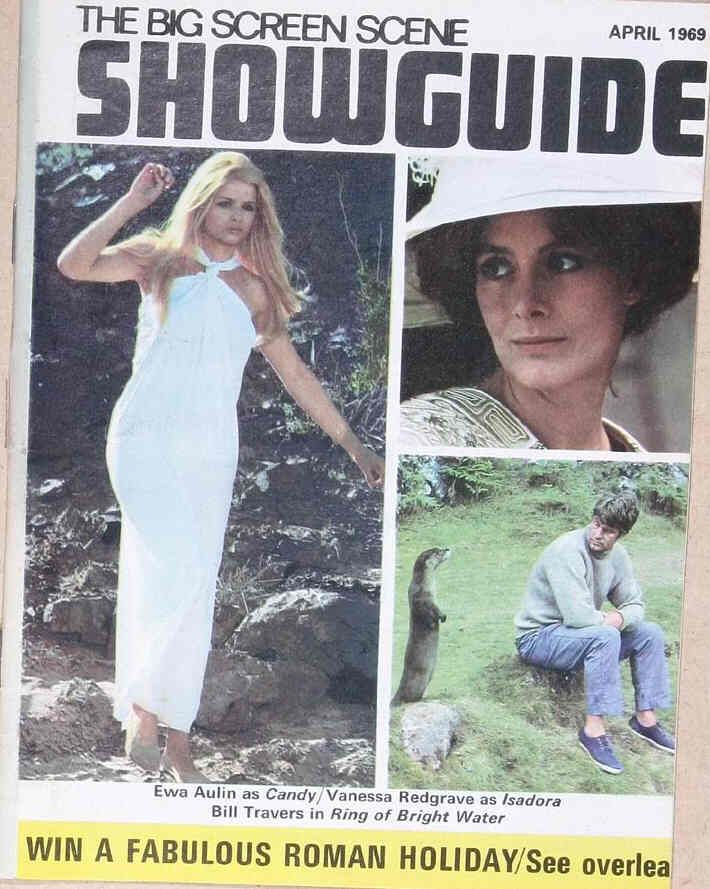 SHOWGUIDE magazine side cover April 1969