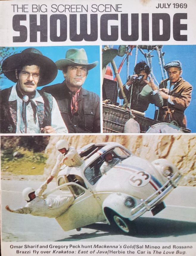SHOWGUIDE magazine side cover July 1969