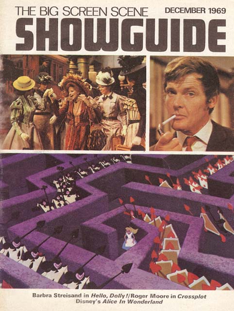 SHOWGUIDE magazine side cover December 1969