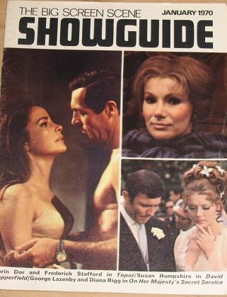 SHOWGUIDE magazine side cover January 1970