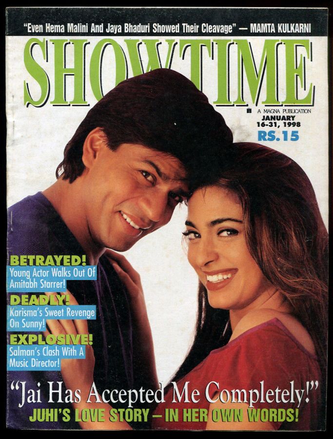 SHOWTIME (In) magazine side cover 16 January 1998