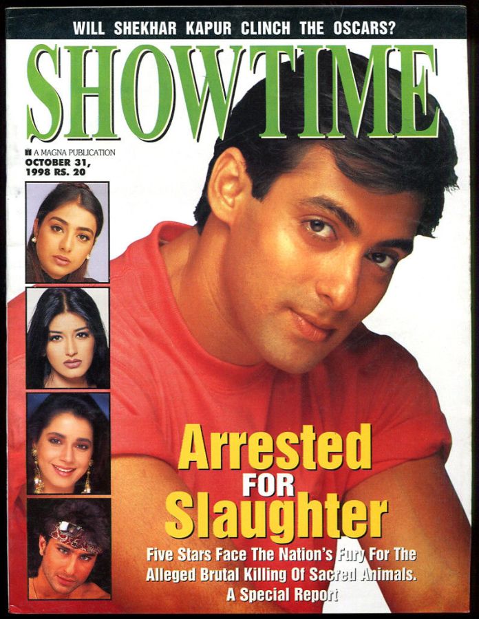 SHOWTIME (In) magazine side cover 31 October 1998