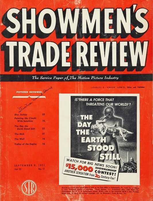 SHOWMENS TRADE REVIEW magazine side cover 8 September 1951