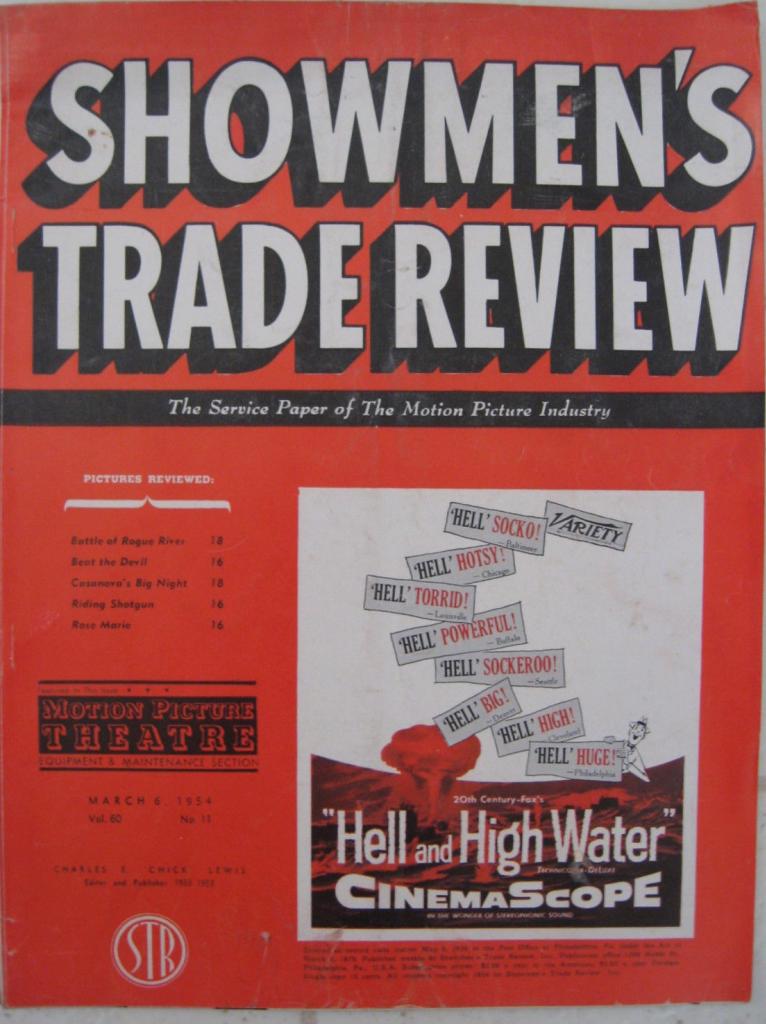 SHOWMENS TRADE REVIEW magazine side cover 6 March 1954