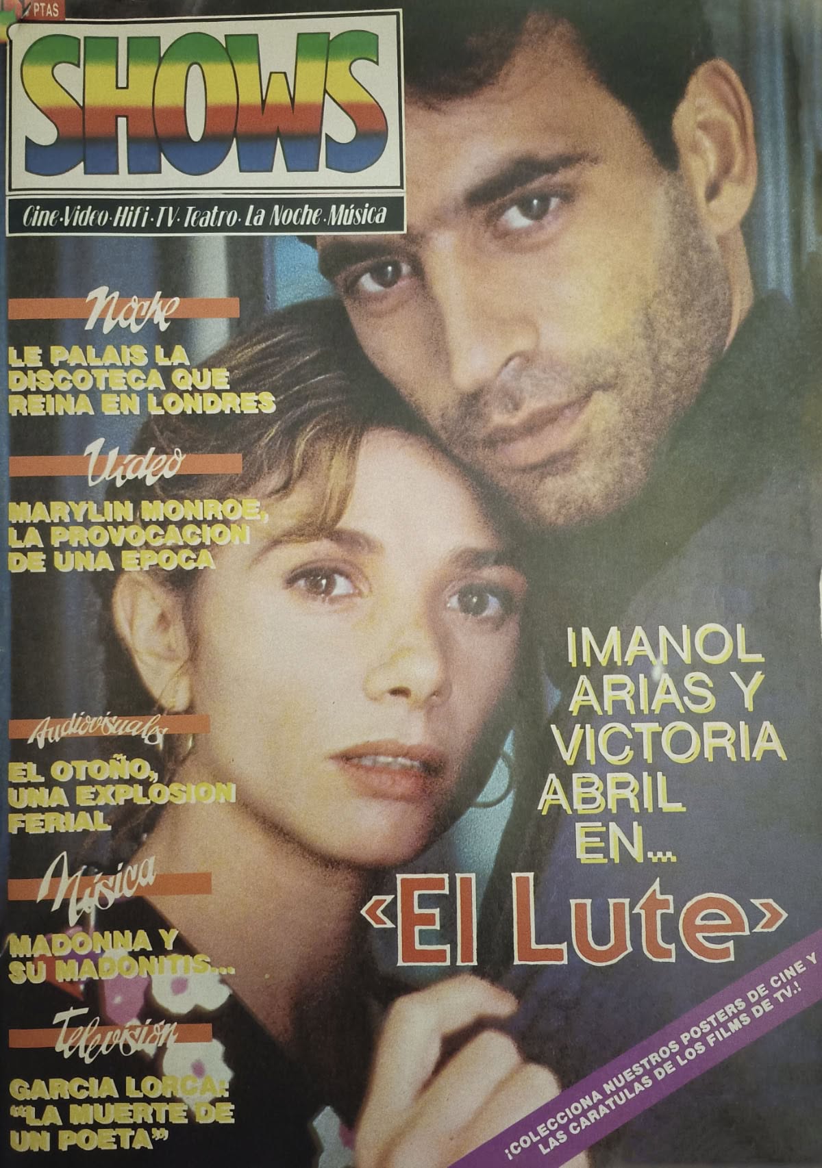 SHOWS magazine side cover Issue 24  October 1987
