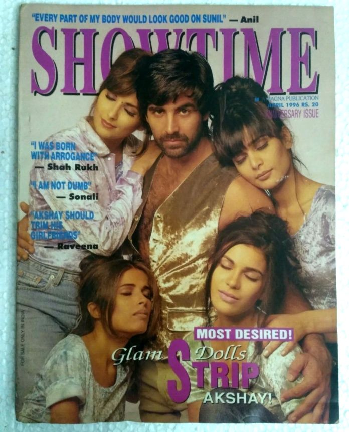SHOWTIME (In) magazine side cover April 1996