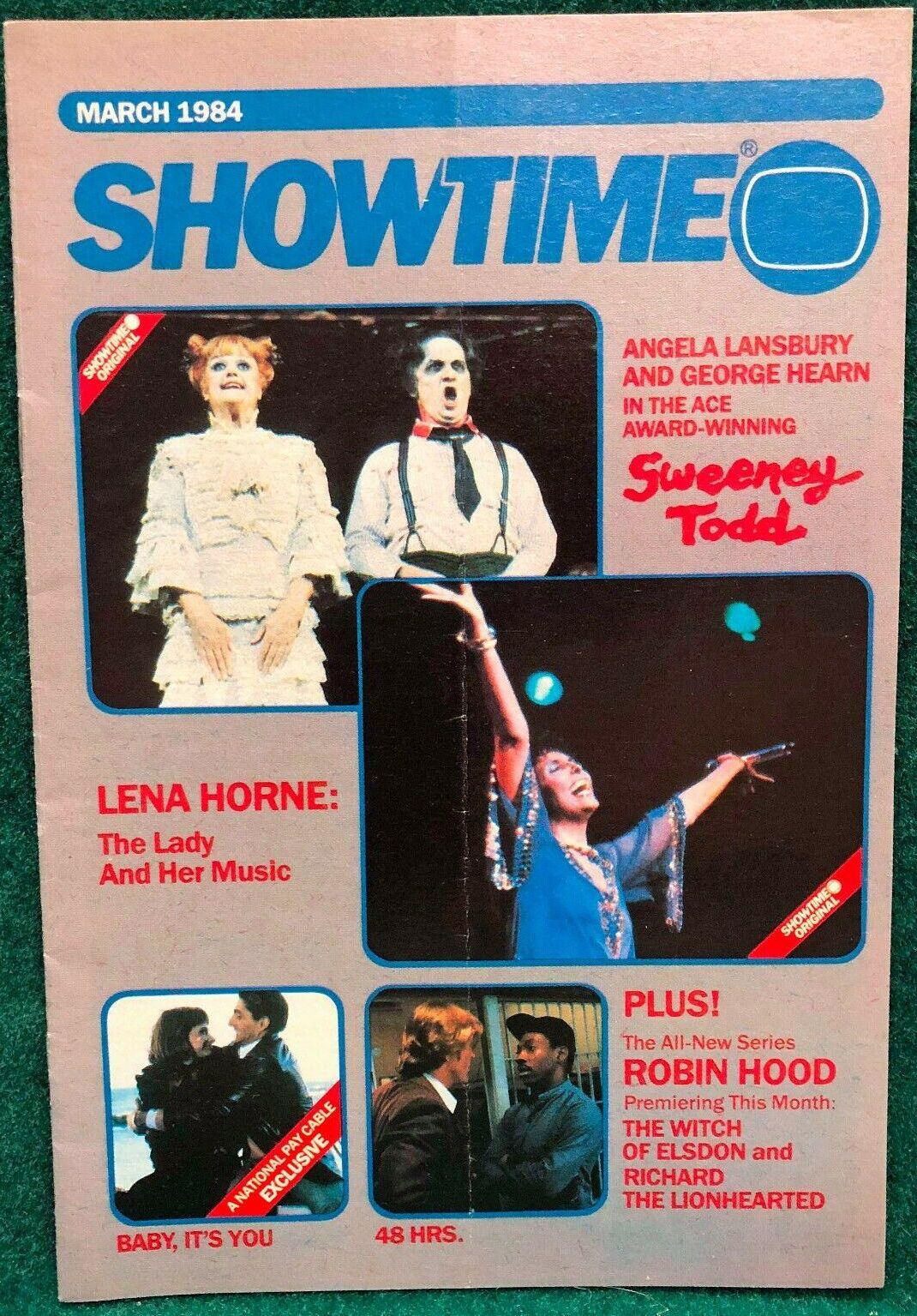 SHOWTIME (USA) magazine side cover  March 1984