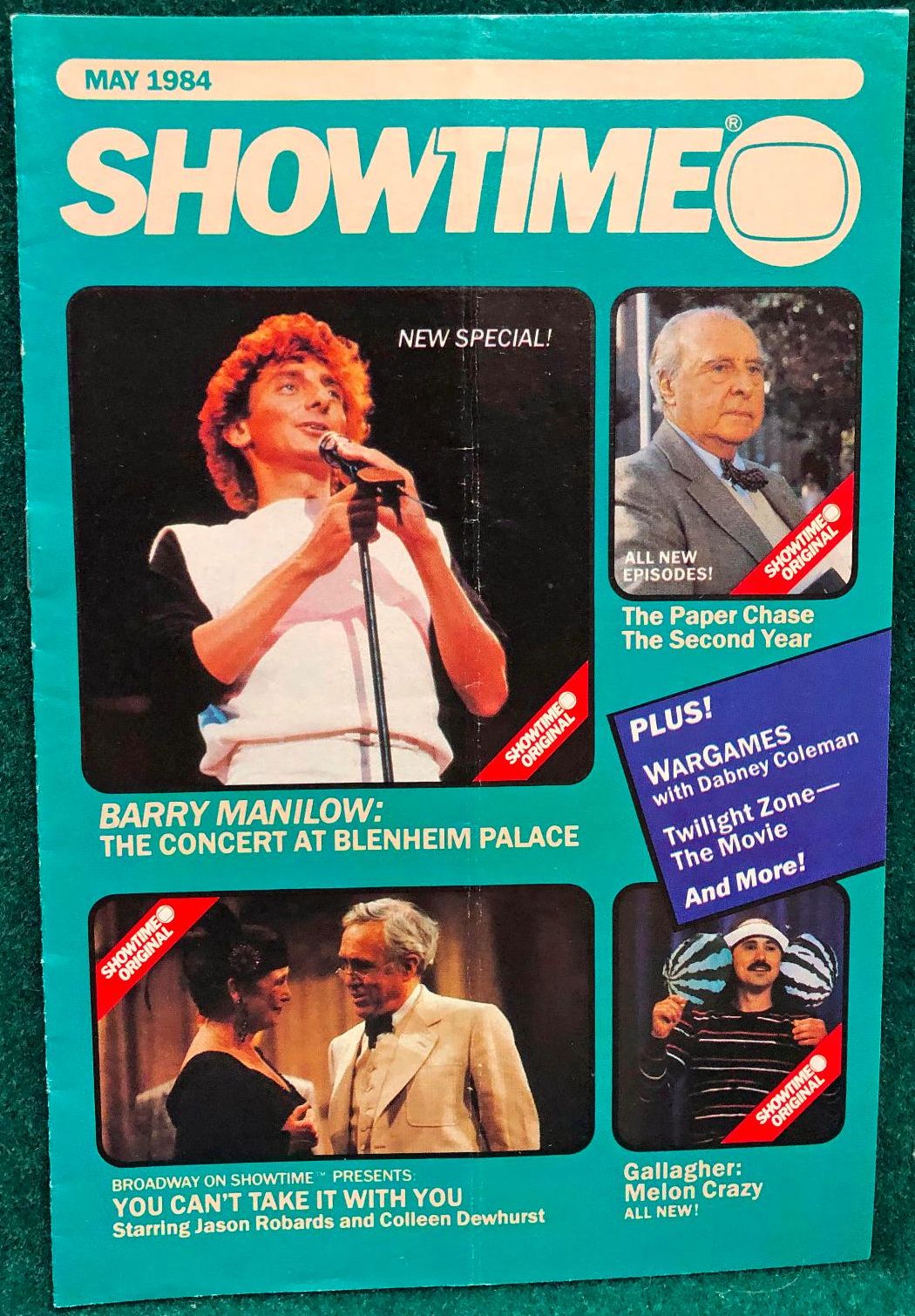 SHOWTIME (USA) magazine side cover  May 1984