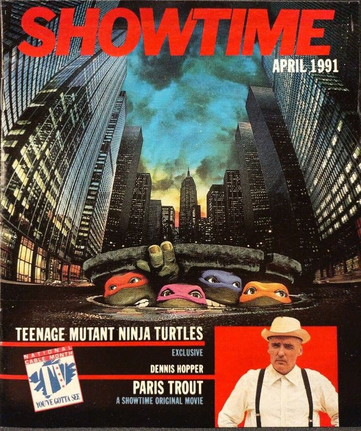 SHOWTIME (USA) magazine side cover  April 1991