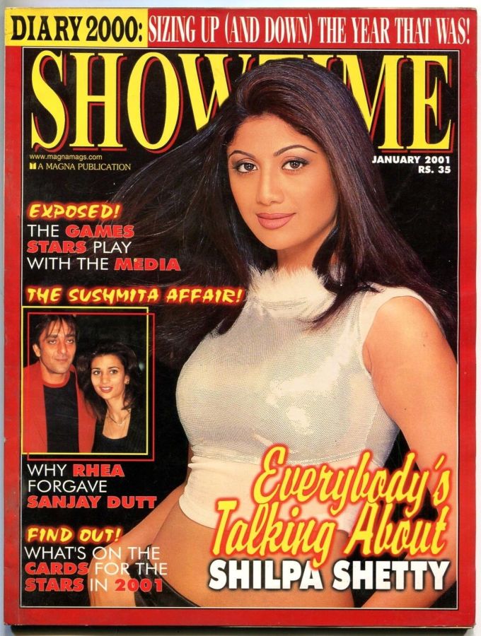 SHOWTIME (In) magazine side cover January 2001
