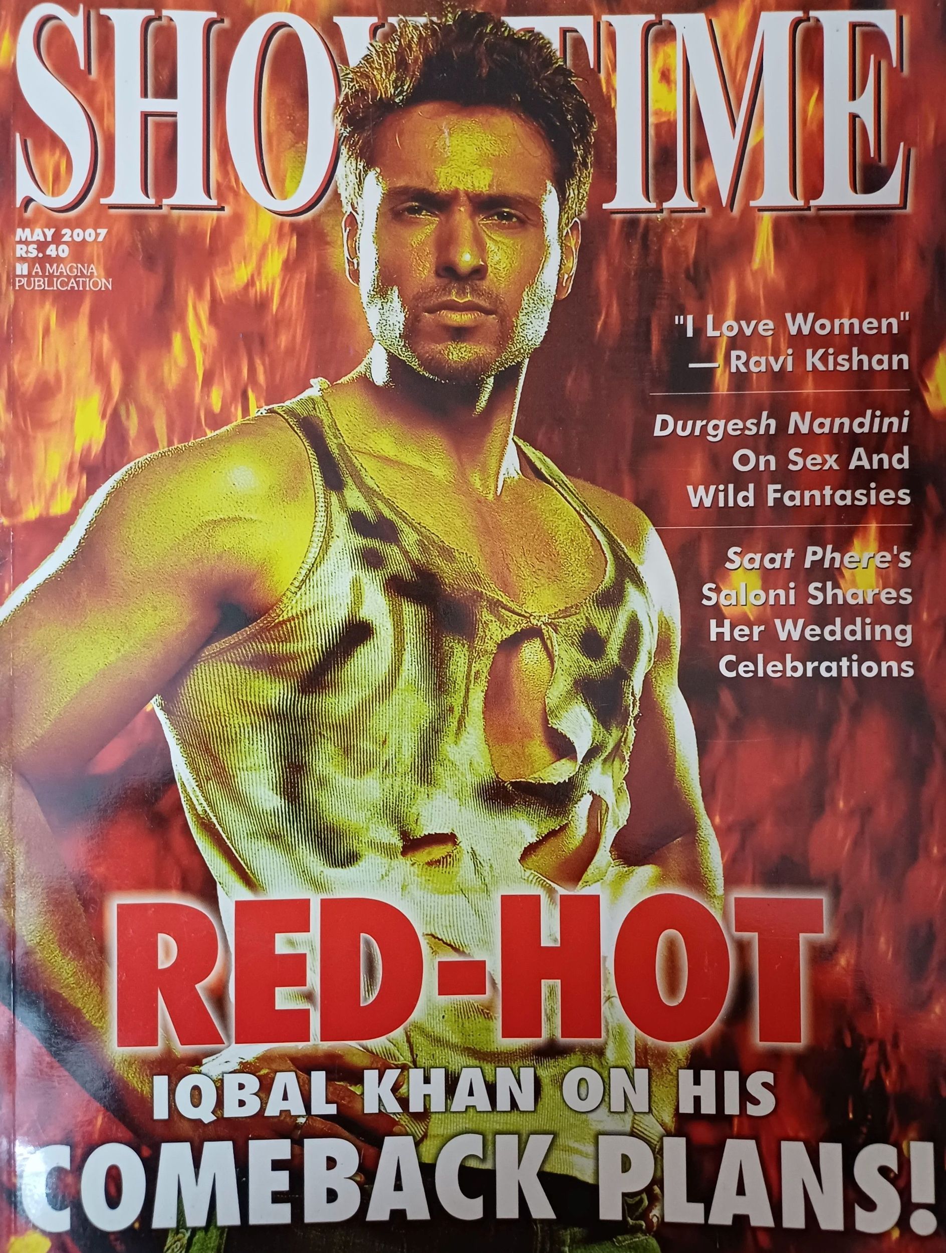 SHOWTIME (In) magazine cover  May 2007