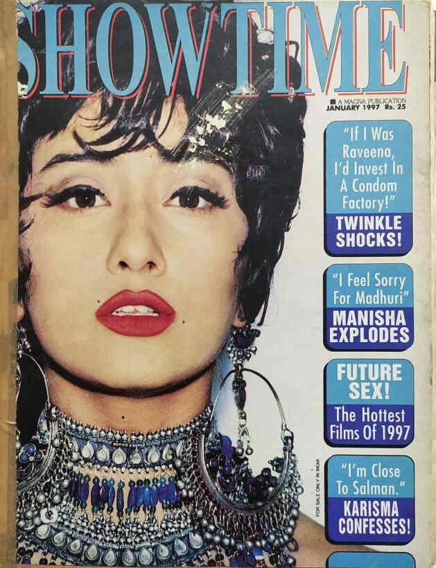 SHOWTIME (In) magazine side cover January 1997
