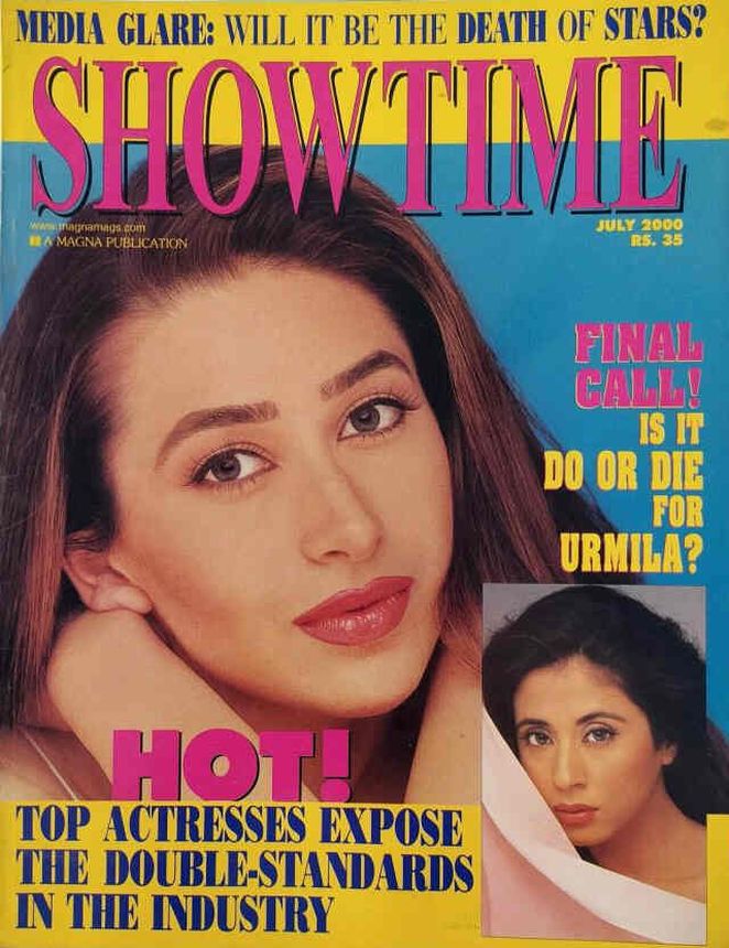 SHOWTIME (In) magazine side cover July 2000