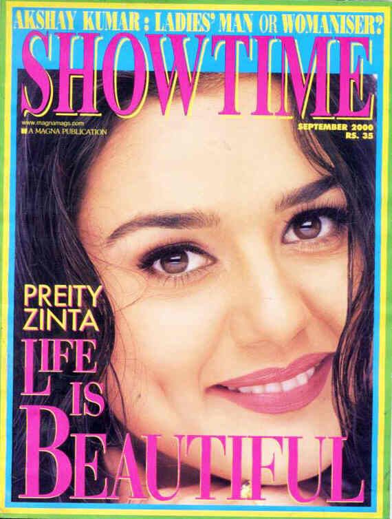 SHOWTIME (In) magazine side cover September 2000
