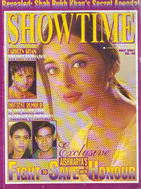 SHOWTIME (In) magazine side cover May 2001