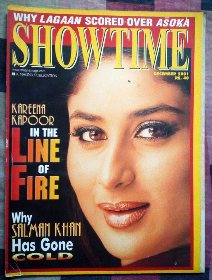 SHOWTIME (In) magazine side cover December 2001