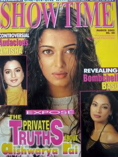SHOWTIME (In) magazine side cover March 2002