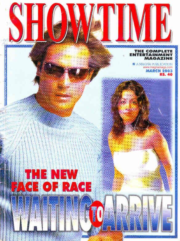 SHOWTIME (In) magazine side cover March 2003