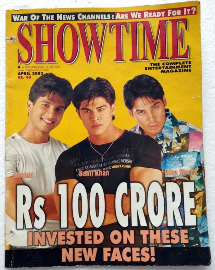 SHOWTIME (In) magazine side cover April 2003