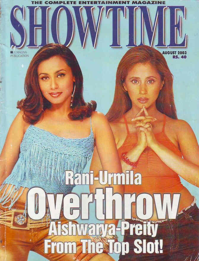 SHOWTIME (In) magazine side cover August 2003