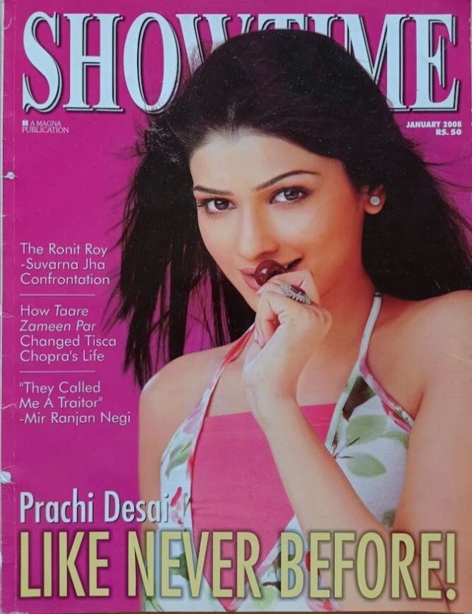 SHOWTIME (In) magazine side cover January 2008