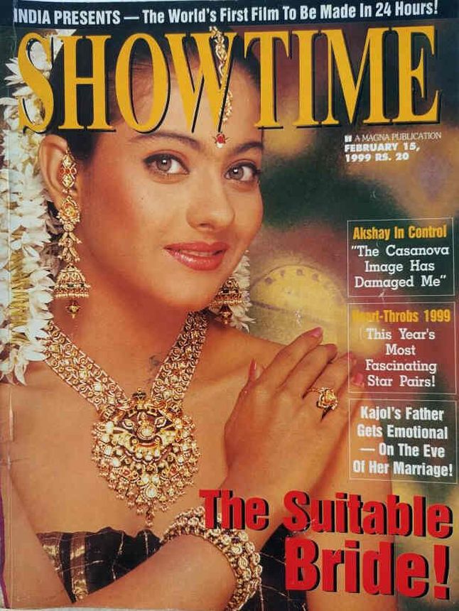 SHOWTIME (In) magazine side cover 15 February 1999