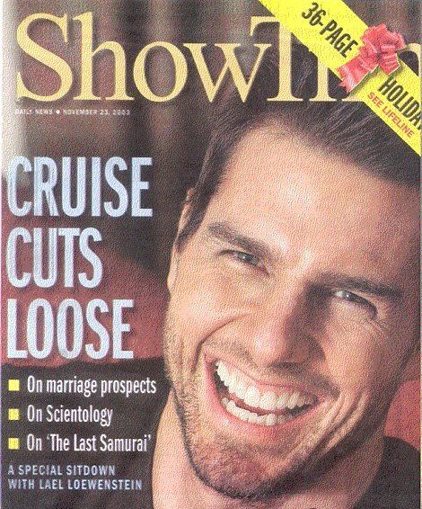 SHOWTIME (USA) magazine side cover 23 November 2003