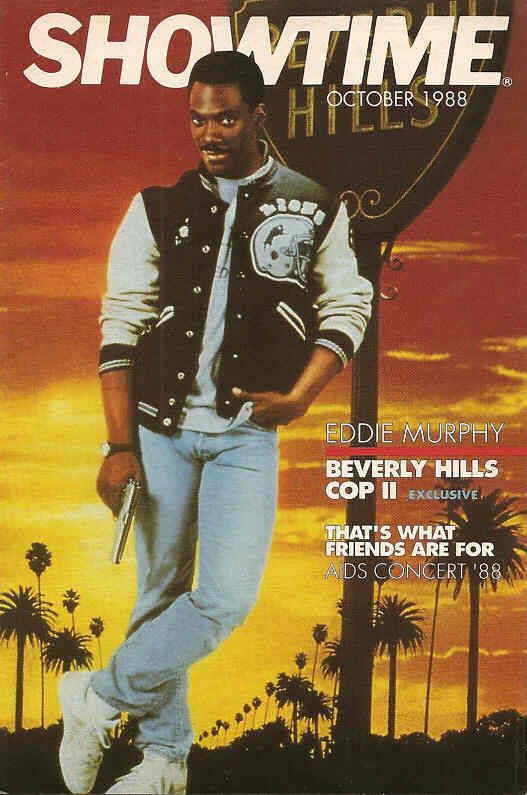 SHOWTIME (USA) magazine side cover October 1988