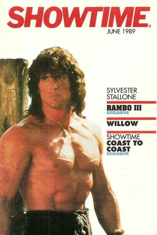 SHOWTIME (USA) magazine side cover June 1989