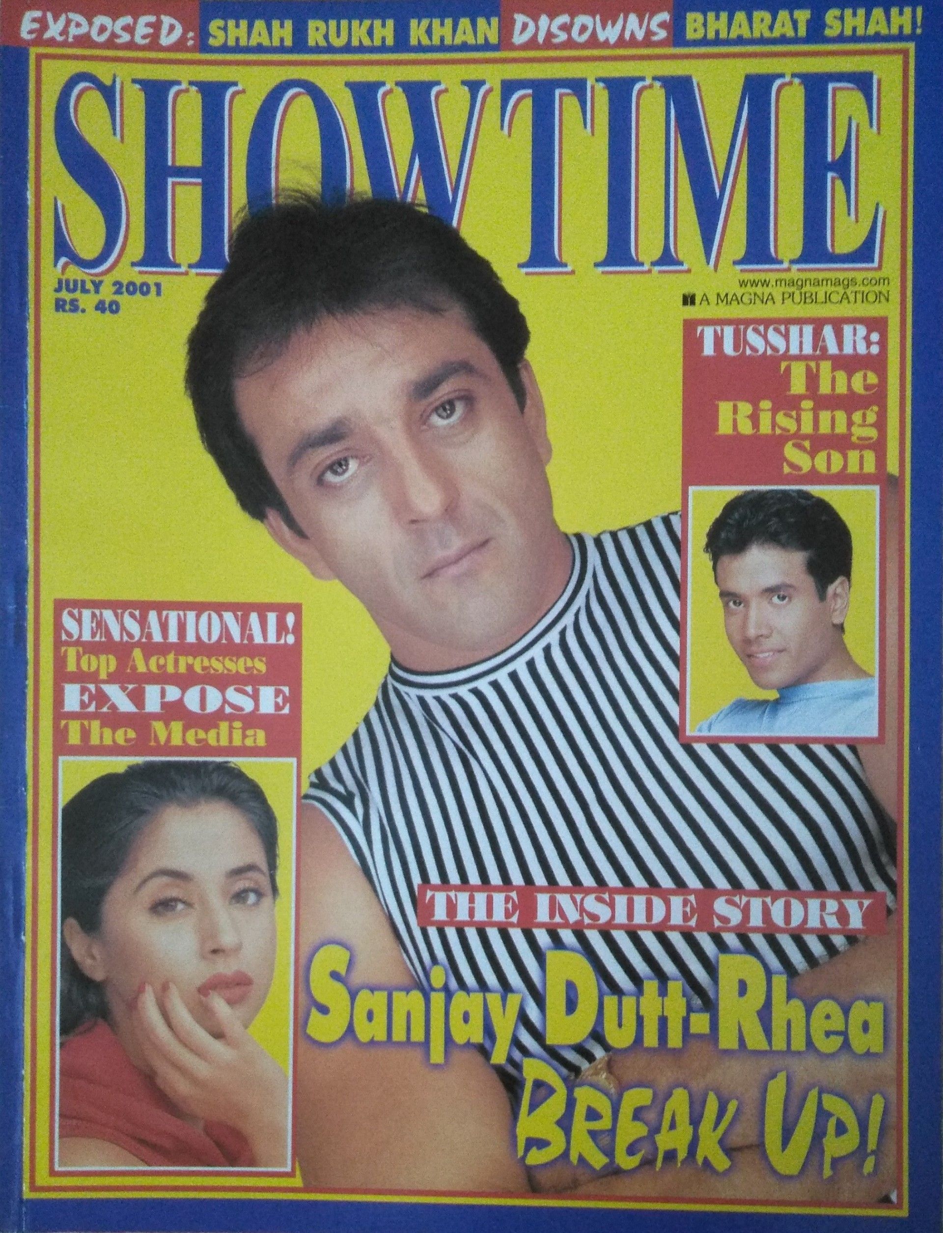 SHOWTIME (In) magazine side cover  July 2001