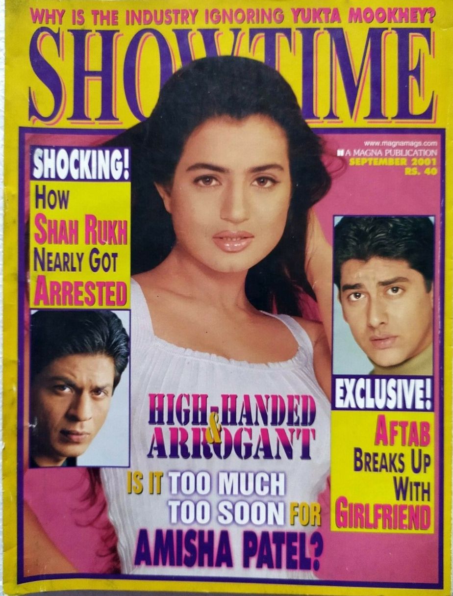 SHOWTIME (In) magazine side cover  September 2001