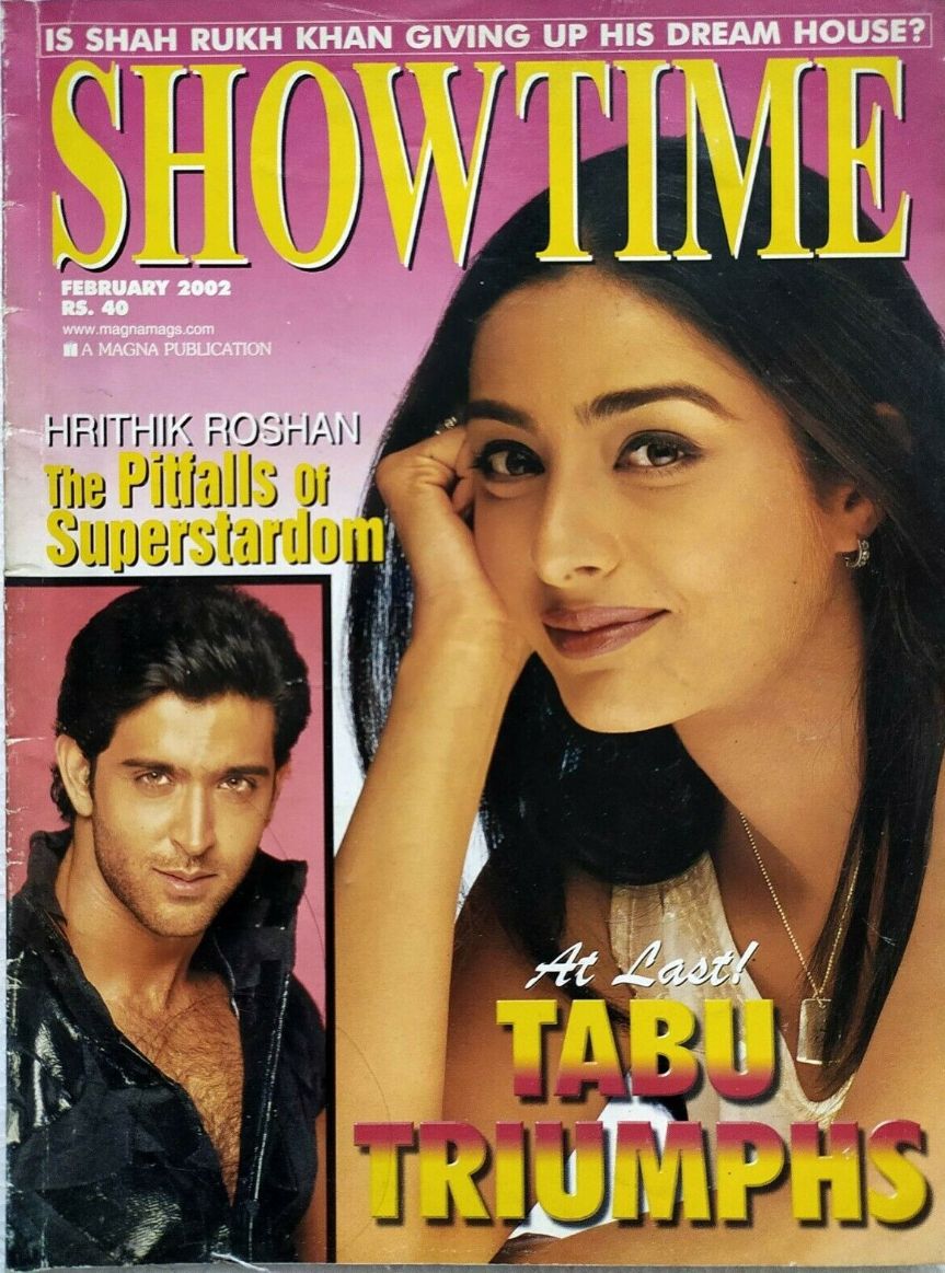 SHOWTIME (In) magazine side cover  February 2002