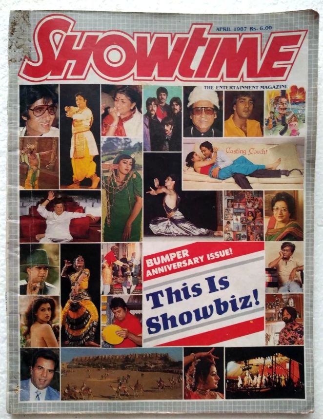 SHOWTIME (In) magazine side cover  April 1987