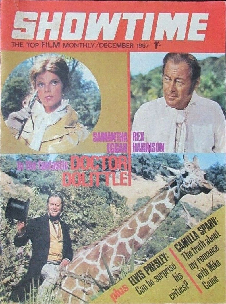 SHOWTIME magazine side cover  December 1967