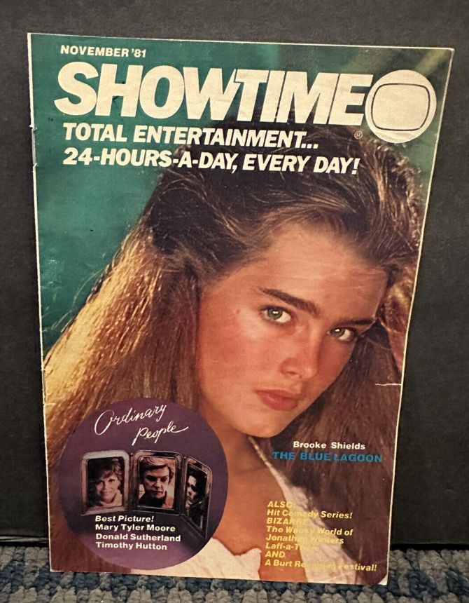 SHOWTIME (USA) magazine side cover  November 1981