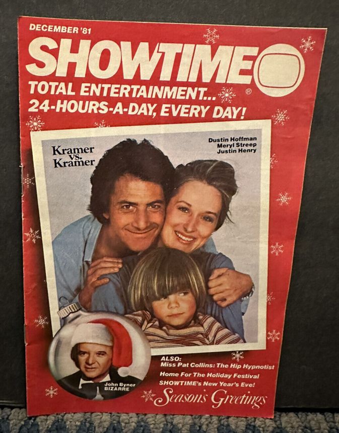 SHOWTIME (USA) magazine side cover  December 1981
