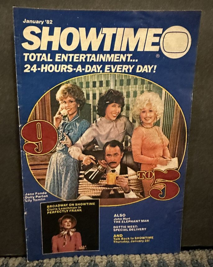 SHOWTIME (USA) magazine side cover  January 1982