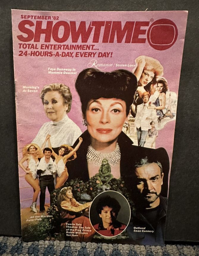 SHOWTIME (USA) magazine side cover  September 1982