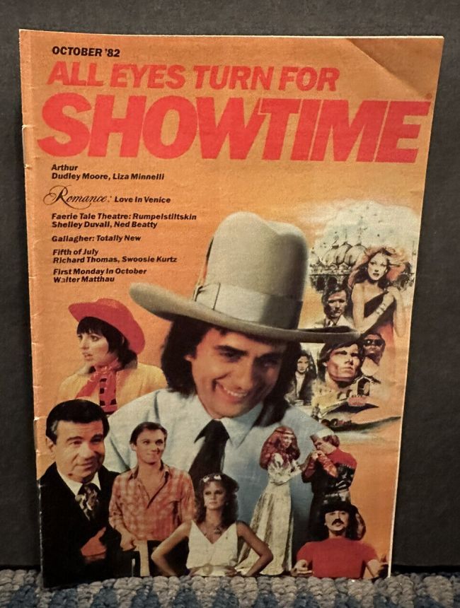 SHOWTIME (USA) magazine side cover  October 1982