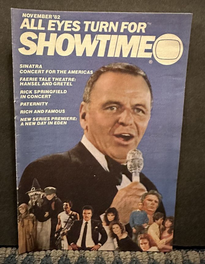SHOWTIME (USA) magazine side cover  November 1982