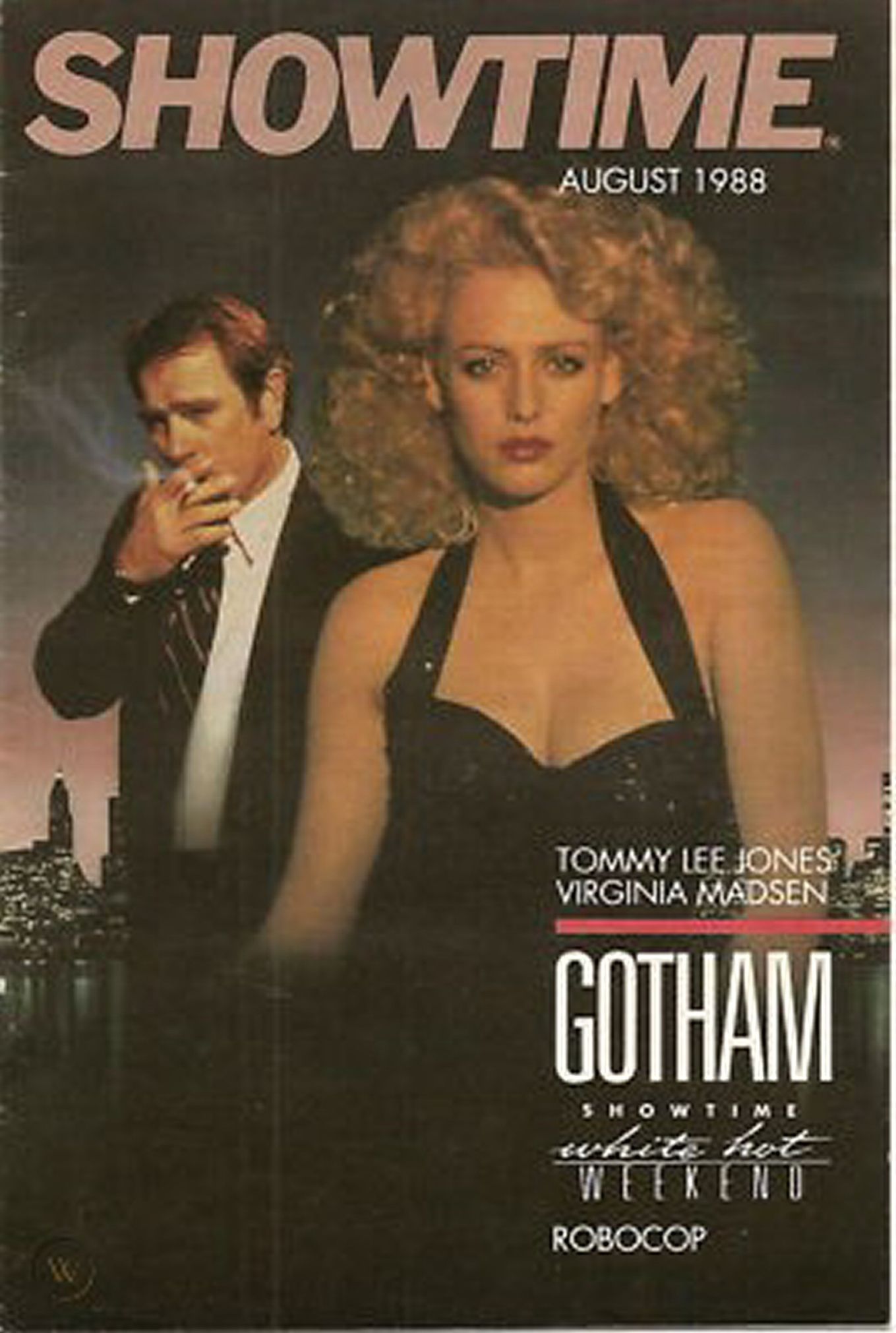 SHOWTIME (USA) magazine side cover  August 1988