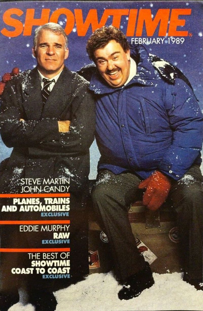 SHOWTIME (USA) magazine side cover  February 1989