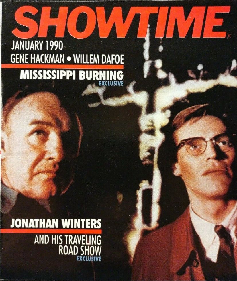 SHOWTIME (USA) magazine side cover  January 1990