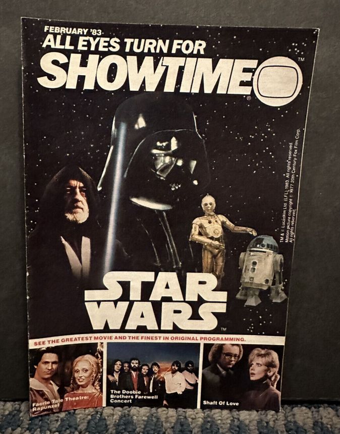 SHOWTIME (USA) magazine side cover  February 1983