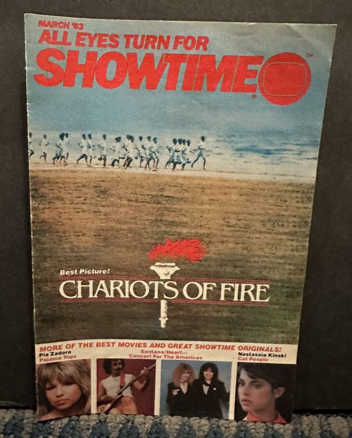 SHOWTIME (USA) magazine side cover  March 1983