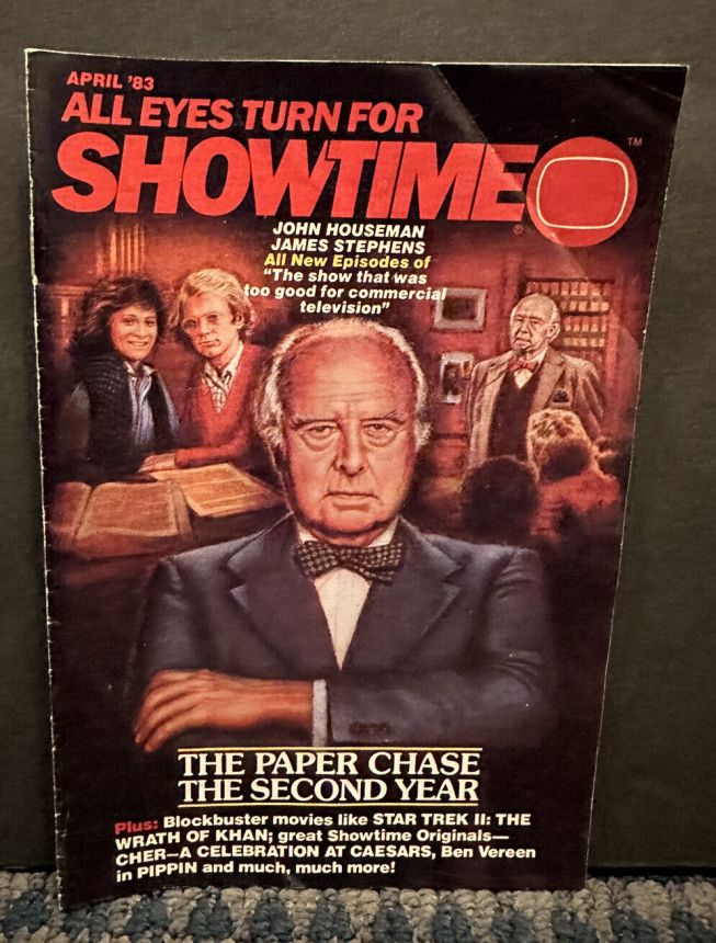 SHOWTIME (USA) magazine side cover  April 1983