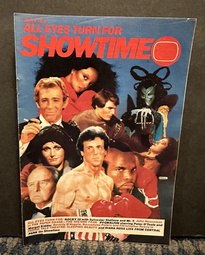 SHOWTIME (USA) magazine side cover  July 1983