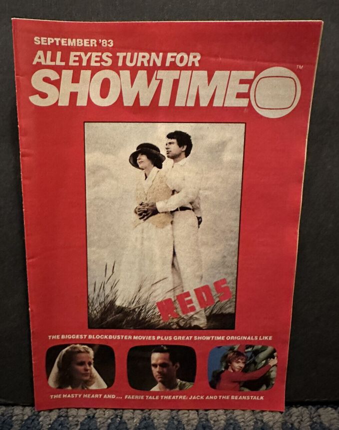 SHOWTIME (USA) magazine side cover  September 1983