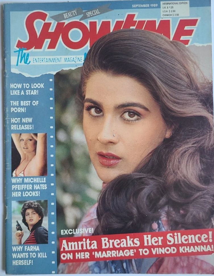 SHOWTIME (In) magazine side cover  September 1989